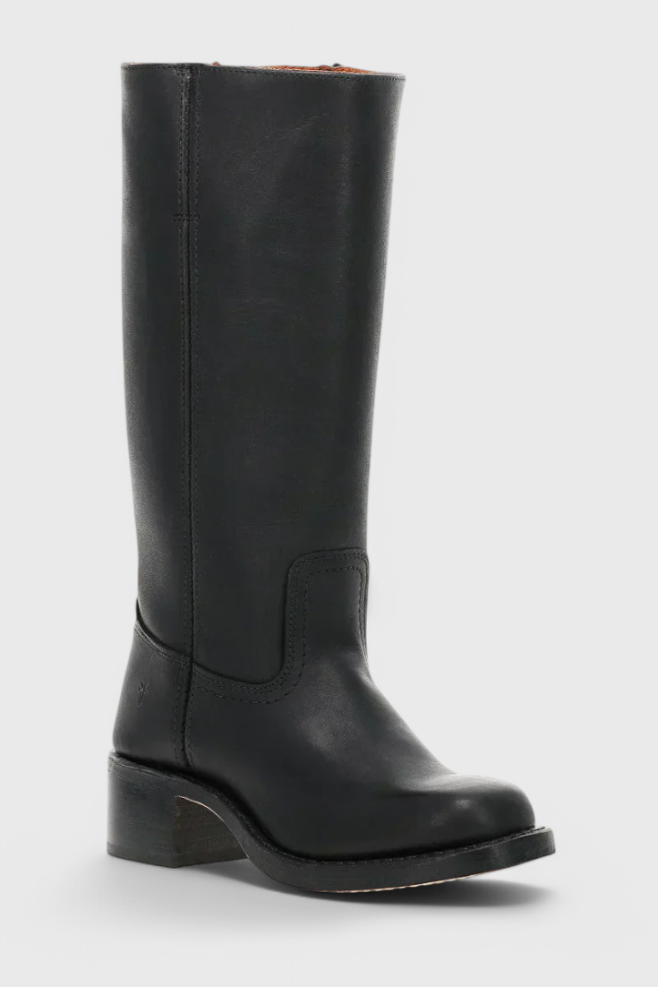 Ella | Women’s Leather Knee-High Boots with Heels